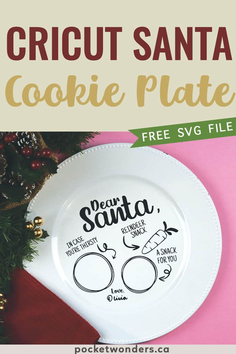 Christmas cookie shop plate for santa